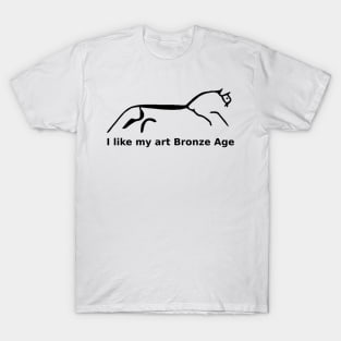 Uffington Horse: Bronze Age Art (black) T-Shirt